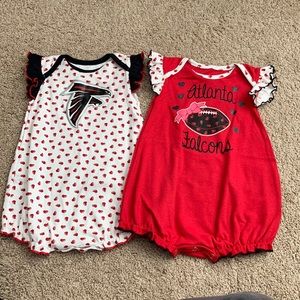Falcons bubble rompers